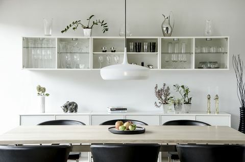 Pantalla Vita copenhagen Clava en comedor blanco mate