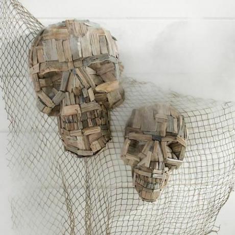 Driftwood Skull Wall Hanging