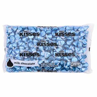 Hershey's Kisses Blue Foils Chocolate con leche, 66.7 oz. (400 piezas)