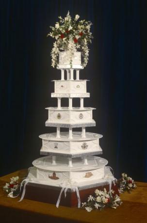 Pastel de bodas del Príncipe Carlos y la Princesa Diana.