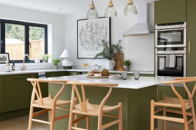 cambio de imagen de cocina verde preloved en st albans