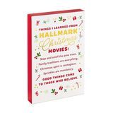 Cartel de la lista "Cosas que aprendí de las películas navideñas de Hallmark"