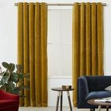 Par de cortinas con forro de ojal de terciopelo Julius, desde £ 69