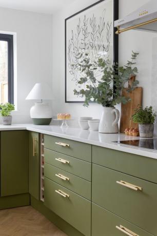 cambio de imagen de cocina verde preloved en st albans