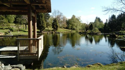 El jardín japonés en Cowden, Stirlingshire - Esquema de jardines de Escocia