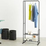 Kane Steel Garment & Storage Rack, Negro