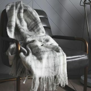 Manta de mohair Florence en gris