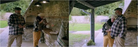 escape a la renovación de la cocina al aire libre de chateau dick angel