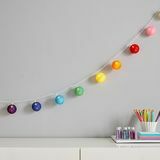 FLOUR SHOP Luces de cuerda Rainbow Pom Pom