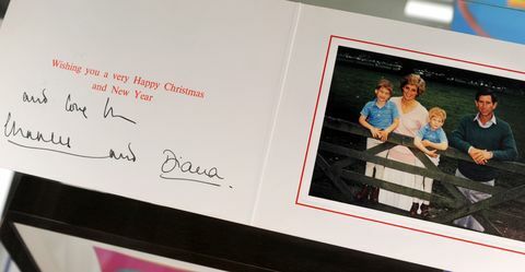 Tarjeta de Navidad del Príncipe Carlos y la Princesa Diana