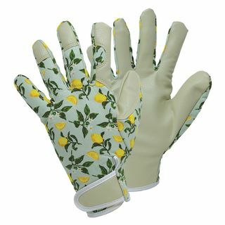 Guantes sicilianos con estampado de limón