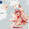 Los puntos críticos de robo del Reino Unido revelados en un mapa interactivo de crímenes en redes sociales