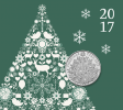 The Royal Mint presenta la moneda de plata del árbol de Navidad de £ 5 2017