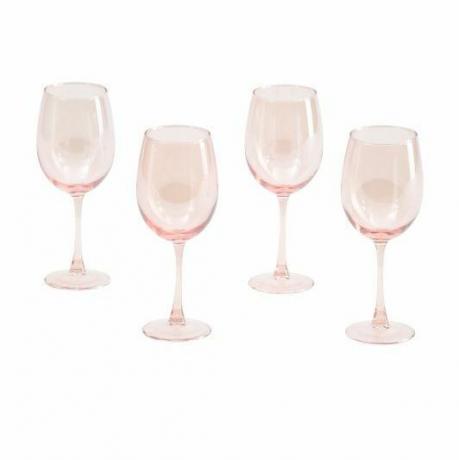 Copas de vino con tallo Blush Lustre