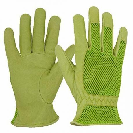 Guantes de jardinería de cuero para mujer