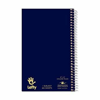 Cuaderno con rayas universitarias para zurdos