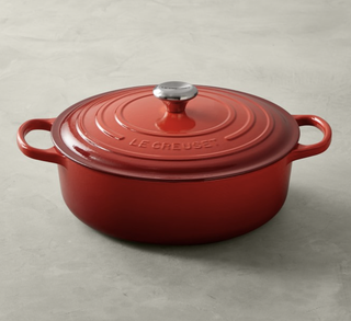 Le Creuset Signature Horno holandés ancho redondo de hierro fundido esmaltado