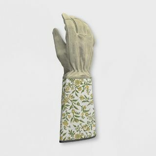 Guantes de jardinería de algodón floral