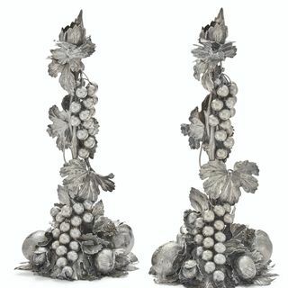 CANDELEROS ITALIANOS DE PLATA