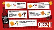 Cheez-It tiene una nueva caja que es mitad galletas blancas de cheddar y mitad vino rosado