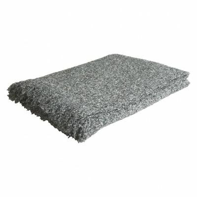 Manta de boucle gris myra 130 x 170 cm