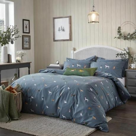 Juego de cama Christmas Dogs Midnight