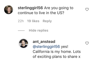 Ant Anstead seguirá viviendo en Estados Unidos a pesar de separarse de Christina Anstead