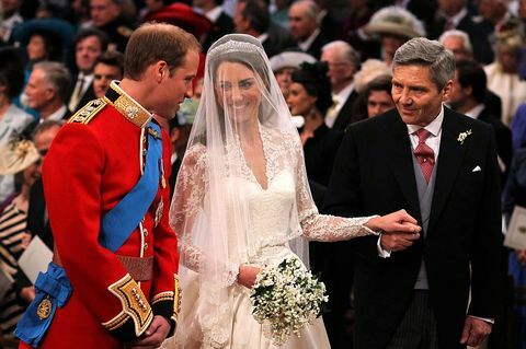 El duque y la duquesa el día de su boda, abril de 2011.