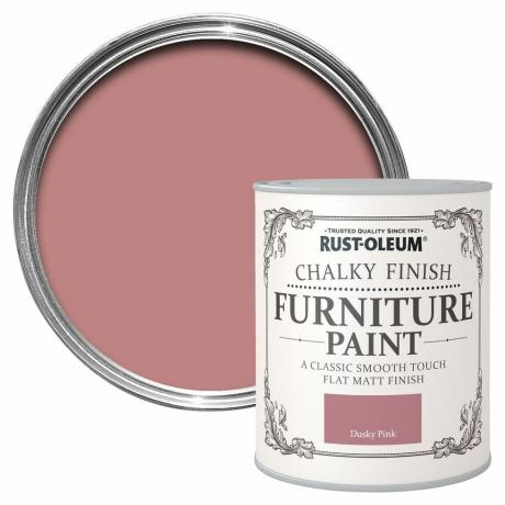 Pintura para muebles mate calcáreo rosa oscuro