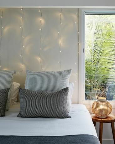 luces de hadas del dormitorio en la pared, lights4funcouk