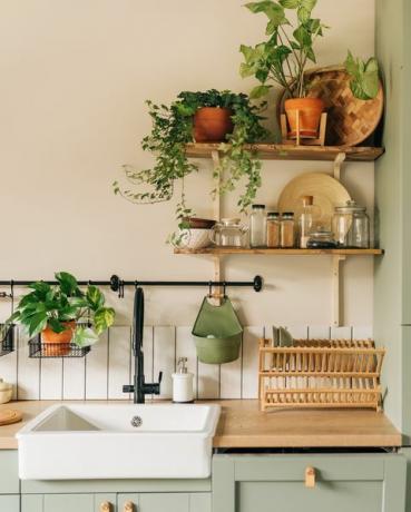 elegante interior de cocina moderna