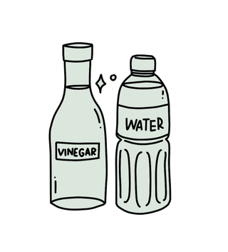 vinagre y agua