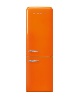 Smeg 11.7 pies cúbicos Refrigerador con congelador inferior, naranja