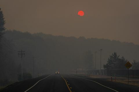 incendios forestales en oregon Fotografías