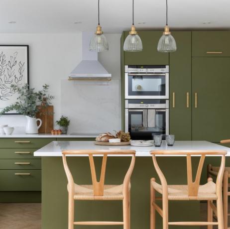 cambio de imagen de cocina verde preloved en st albans