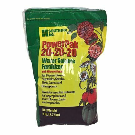 Fertilizante soluble en agua Southern Ag PowerPak 20-20-20