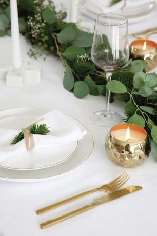 Mesa de cena de Navidad Kelly Hoppen