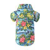 Camisa hawaiana amarilla y rosa Expawlorer