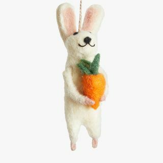 Decoración de árbol de Pascua con ratón y zanahoria de fieltro de John Lewis & Partners