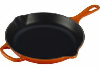 Sartén con mango de hierro exclusivo de hierro fundido esmaltado, 10.25" 