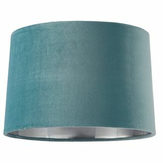 House Beautiful Samet Velvet Drum Shade - Huevo de pato