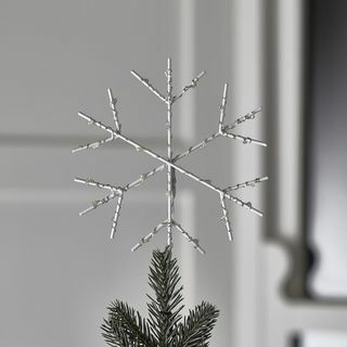 Adorno de árbol de copo de nieve LED