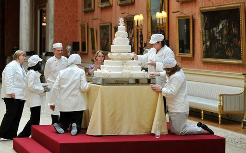 El pastel de bodas del príncipe William y la duquesa Kate.