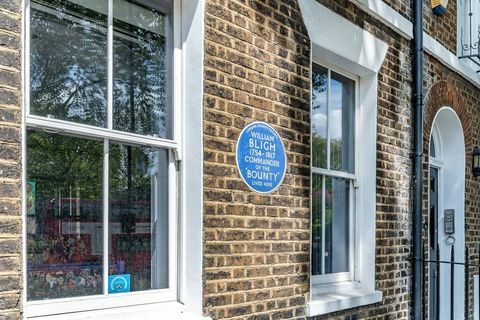 La casa anterior de William Bligh a la venta en Londres.