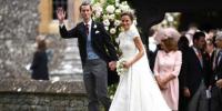Meghan Markle y el príncipe Harry en la boda de Pippa Middleton