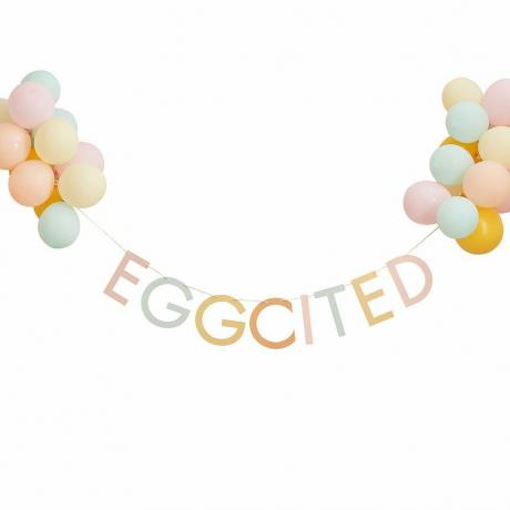 Banderines de Pascua 'Eggciting' con Globos