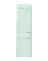 Smeg 11.7 pies cúbicos Refrigerador con congelador inferior, verde pastel