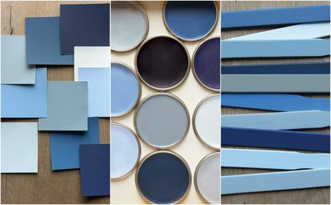 Dulux Color of the Year Denim Drift - paleta de colores tonal familiar, tonos azules