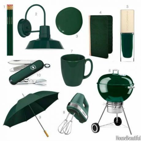 accesorios para el hogar verde bosque