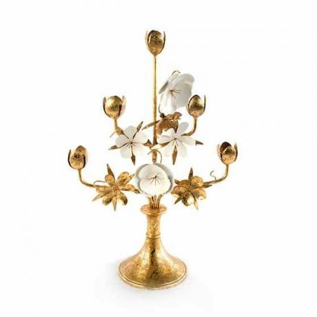 Candelabro Flor Dorada